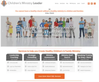 Childrensministryleader.com(Equipping Leaders to Create Healthy Children's & Family Ministry) Screenshot