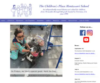 Childrensplaceschool.com(The Children's Place Montessori School) Screenshot