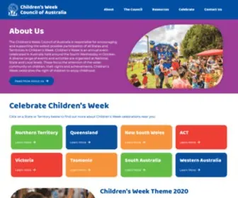 Childrensweek.org.au(Children's Week Council of Australia) Screenshot