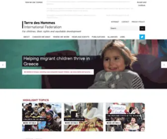 Childrenwin.org(Terre des Hommes) Screenshot