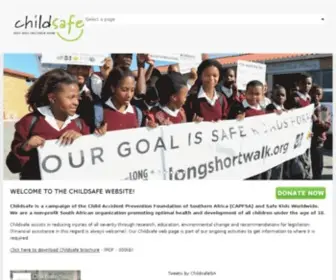 Childsafe.org.za(Child Accident Prevention Foundation of Southern Africa (CAPFSA)) Screenshot