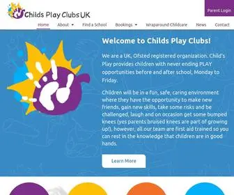 Childsplayclub.co.uk(Child's Play Clubs UK) Screenshot