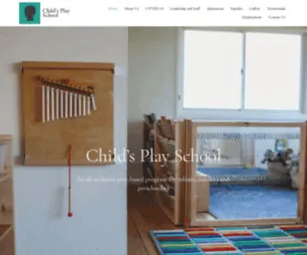 Childsplayschool.com(Child's Play School) Screenshot