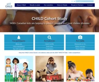 Childstudy.ca(CHILD families) Screenshot