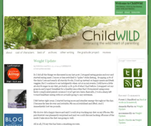 Childwild.com(Embracing the wild heart of parenting) Screenshot