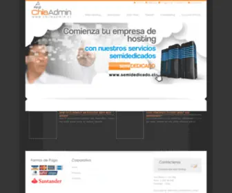 Chileadmin.cl(Hosting en Chile) Screenshot