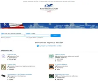 Chilebd.com(Guía de empresas de Chile) Screenshot