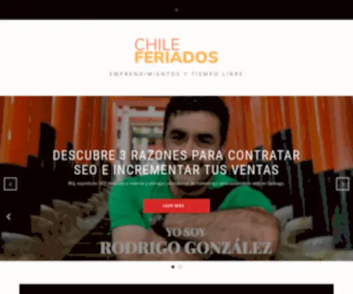 Chileferiados.cl(Emprendimientos y tiempo libre) Screenshot