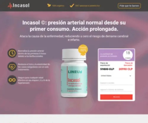 Chileincasol.xyz(Compra Incasol a un buen precio) Screenshot