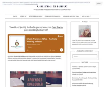 Chilenaerrante.com(Chilena Errante) Screenshot