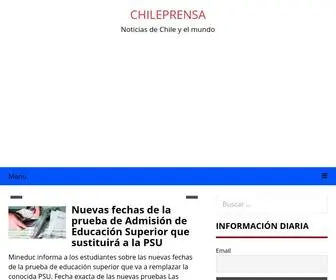 Chileprensa.cl(Noticias de Chile y el mundo) Screenshot