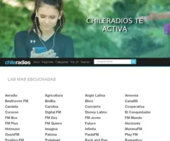 Chileradios.cl(Radios Online de Chile) Screenshot