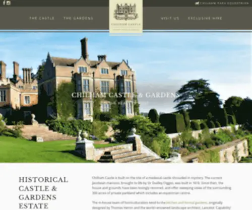 Chilham-Castle.co.uk(Historial Castle & Gardens Estate in Kent) Screenshot