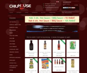 Chilihouse.dk(Skandinaviens Største Chilibutik) Screenshot