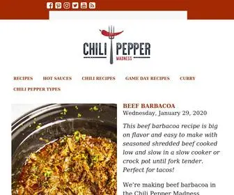 Chilipeppermadness.com(Spicy Food) Screenshot