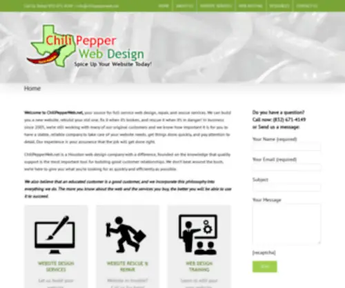 Chilipepperweb.net(Quality Houston Web Design & Superior Support) Screenshot