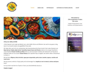 Chiliundpaprika.de(HOLA &amp; WELCOME „Chili &amp; Paprika“ ist ein Laden wie Mexiko) Screenshot
