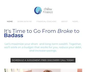 Chillaxfinance.com(Financial coach for LGBTQIA) Screenshot