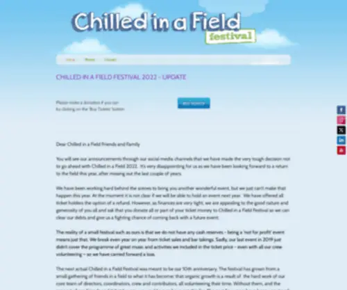 Chilledinafieldfestival.co.uk(Chilled in a Field Festival) Screenshot
