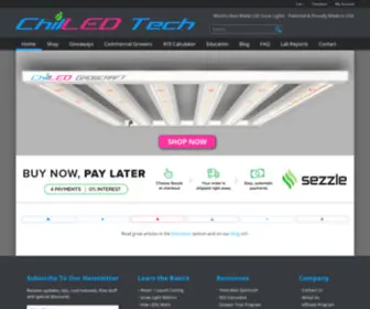 Chilledtechgrowlights.com(ChilLED Growcraft Commercial LED grow lights) Screenshot