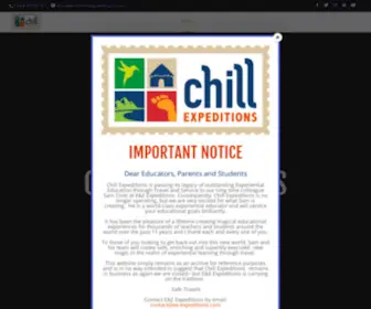 Chillexpeditions.com(Education Travel) Screenshot