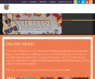 Chillfestchicago.com(Wicker Park Bucktown Chamber of Commerce) Screenshot