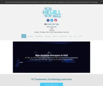 Chillhull.co.uk(Cryotherapy treatments in Hull) Screenshot