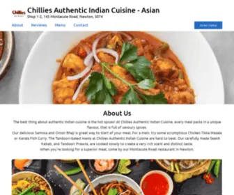 Chilliesauthenticindian.com.au(The best thing about authentic Indian cuisine) Screenshot