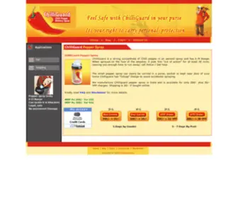 Chilliguard.com(Chilli Pepper spray from india) Screenshot