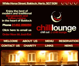 Chilliloungebaldock.co.uk(ChilliLounge Baldock) Screenshot