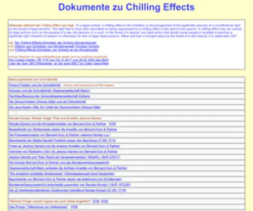 Chillingeffects.de(Chilling Effects) Screenshot