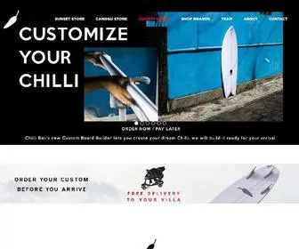 Chillisurfboardsbali.com(Chilli Surfboards Bali) Screenshot