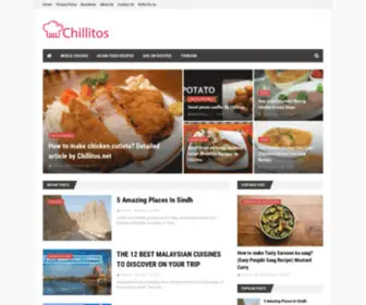 Chillitos.net(Recipes, best of food and drinks) Screenshot