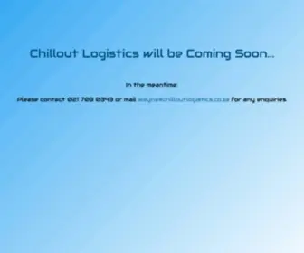 Chilloutlogistics.co.za(Chillout Logistics) Screenshot