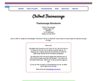 Chilloutthaimassage.se(Chillout Thaimassage Stockholm Vasastan) Screenshot