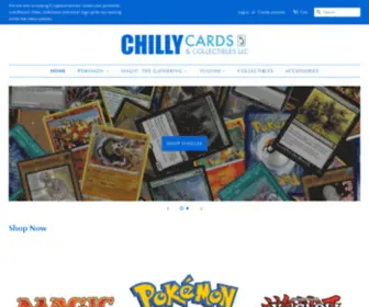 Chillycards.com(Chilly Cards and Collectibles LLC) Screenshot