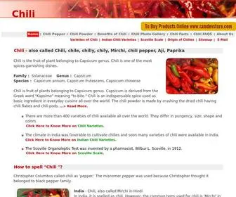 Chilly.in(Chilly, Chile, Chily, Mirchi, Chili Pepper, Aji, Paprika) Screenshot