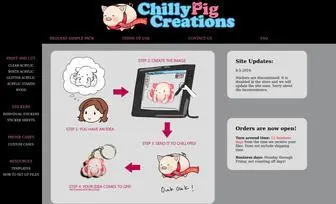 Chillypigcreations.com(Chillypig Creations) Screenshot