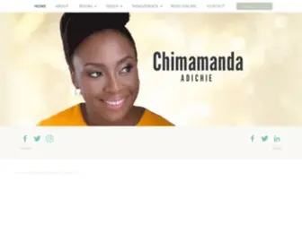 Chimamanda.com(Chimamanda Ngozi Adichie) Screenshot