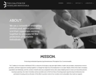 Chimassachusetts.com(The Coalition for Homeless Individuals) Screenshot