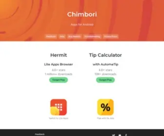 Chimbori.com(Chimbori) Screenshot