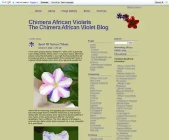 Chimeraav.com(Chimera African Violets) Screenshot