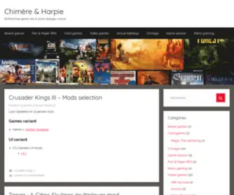 Chimere-Harpie.org(Chimère & Harpie) Screenshot