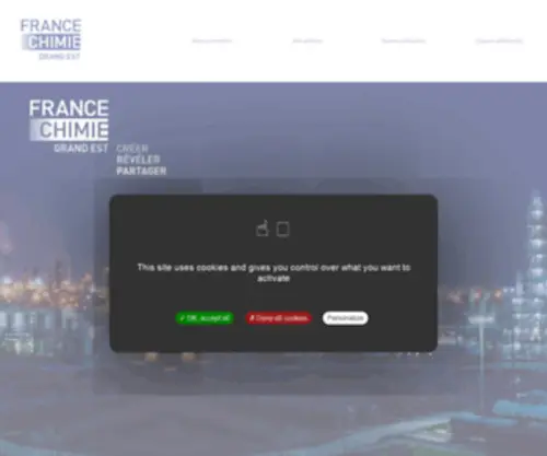 Chimie-Grandest.fr(France Chimie Grand Est) Screenshot