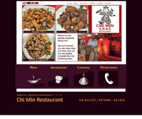 Chimin-Restaurant.com(Welkom bij Chi Min Restaurant) Screenshot