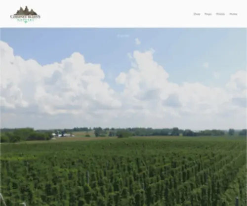 Chimneybluffshoppery.com(Our 32 acre hop farm) Screenshot