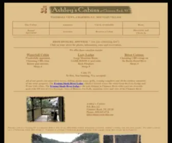 Chimneyrockcabin.com(Ashley's Cabins at Chimney Rock) Screenshot