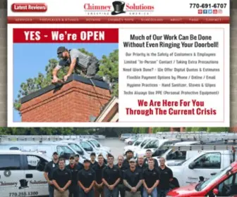 Chimneysolutions.com(Atlanta Chimney Sweep) Screenshot