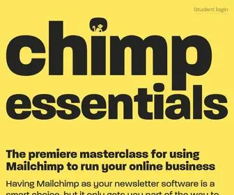 Chimpessentials.com(Learn how to turn Mailchimp from an expense into a tool) Screenshot