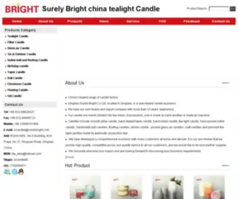 China-Candles.com(Surely Bright china tealight Candle) Screenshot
